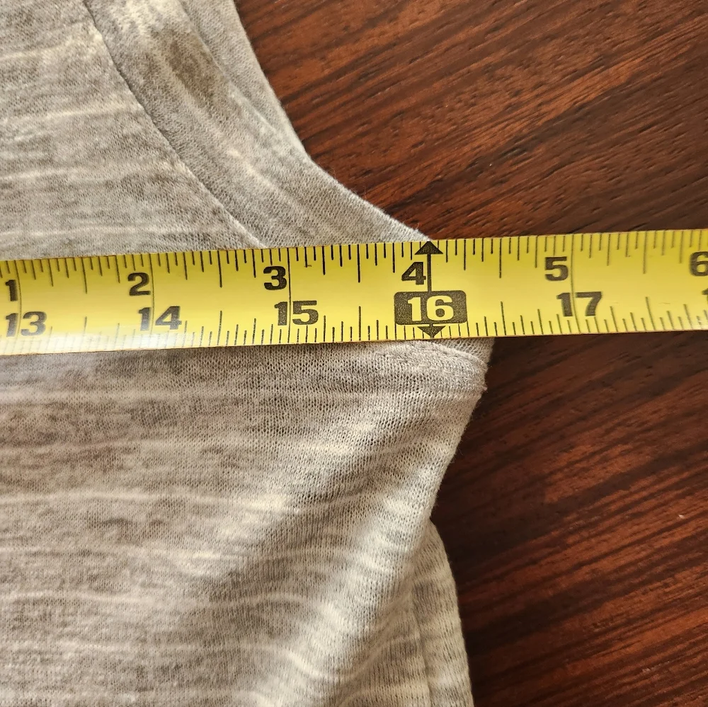 Athleta Gray Stripe Breezy Sleeveless Top, Small - Picture 8 of 9